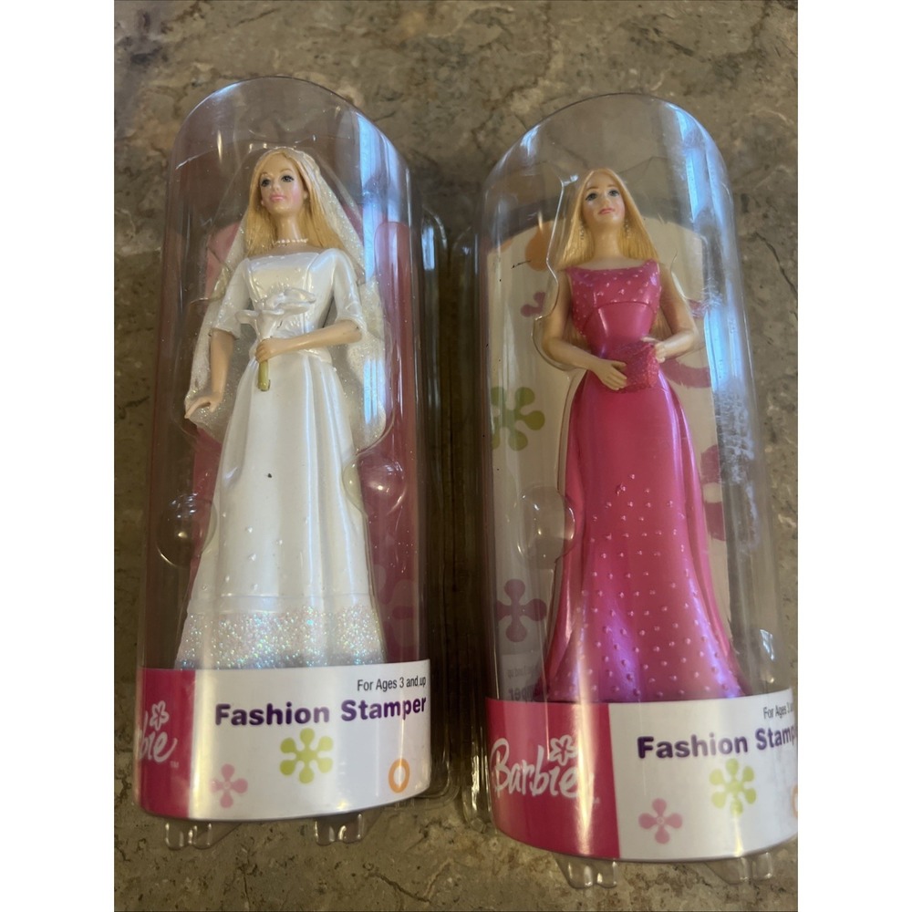 Vintage Lot Of 2‎ Barbie Fashion Stamper Rubber Stamp Sealed